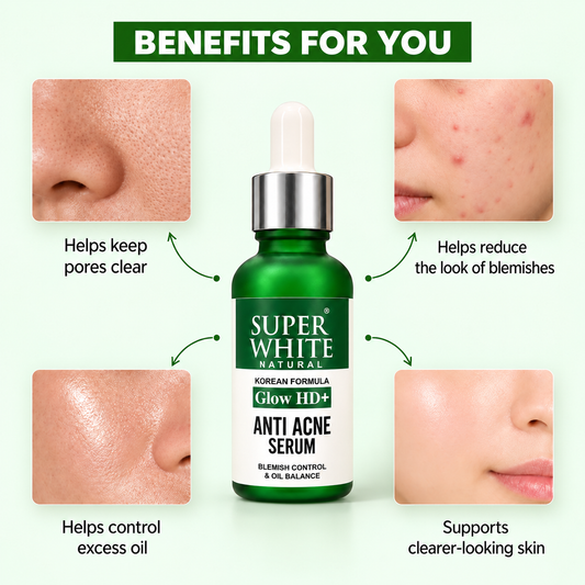 Super White Natural Anti Acne Serum – Blemish Care