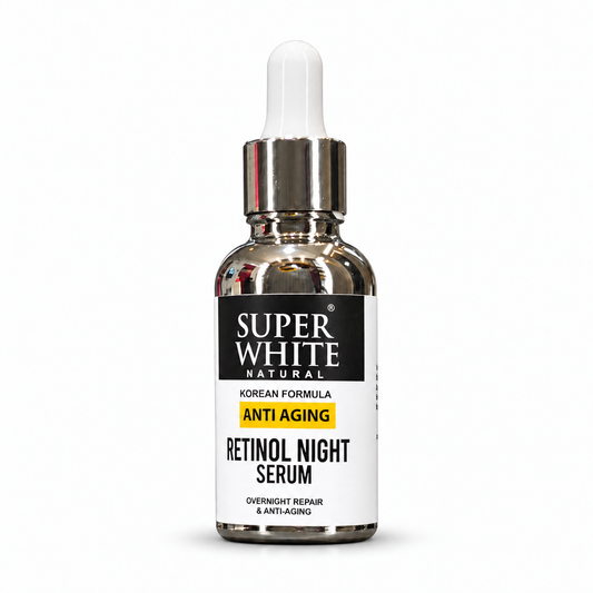 Super White Natural Retinol Serum – Fine Lines & Skin Texture Care