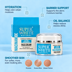 Super White Natural Niacinamide Face Cream – Skin Barrier Care