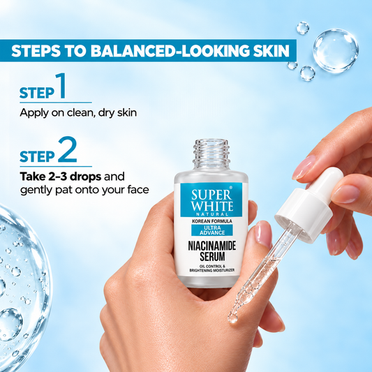 Super White Natural Niacinamide Serum – Uneven Skin Tone & Barrier Care